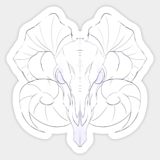 Goat Skull Sticker